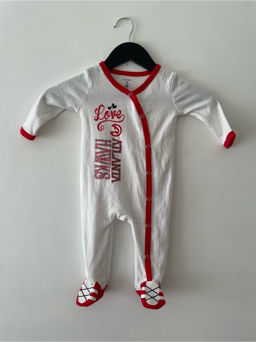 NBA Baby Atlanta Hawk Baby Onesie Size 6M